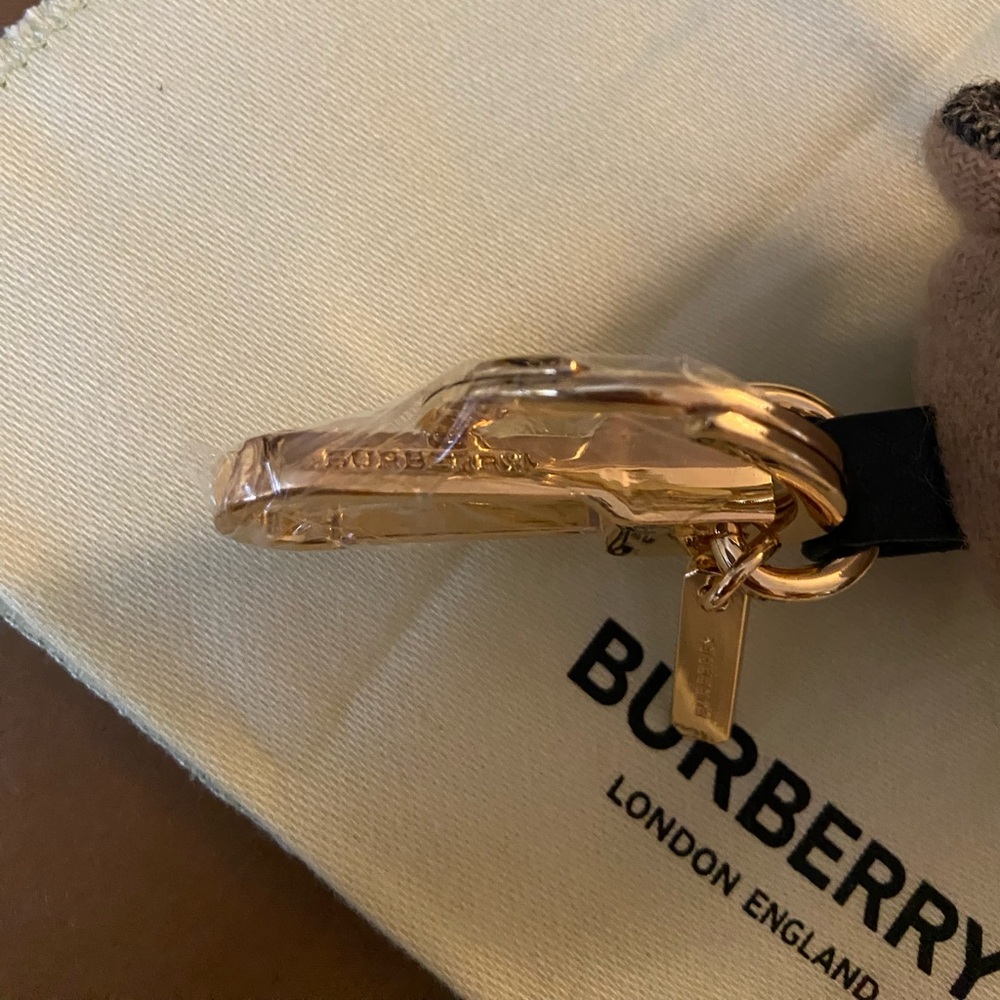 BURBERRY Thomas Bear Charm With Bow Tie Keychain With Dust Bag NWOT - Picture 7 of 8